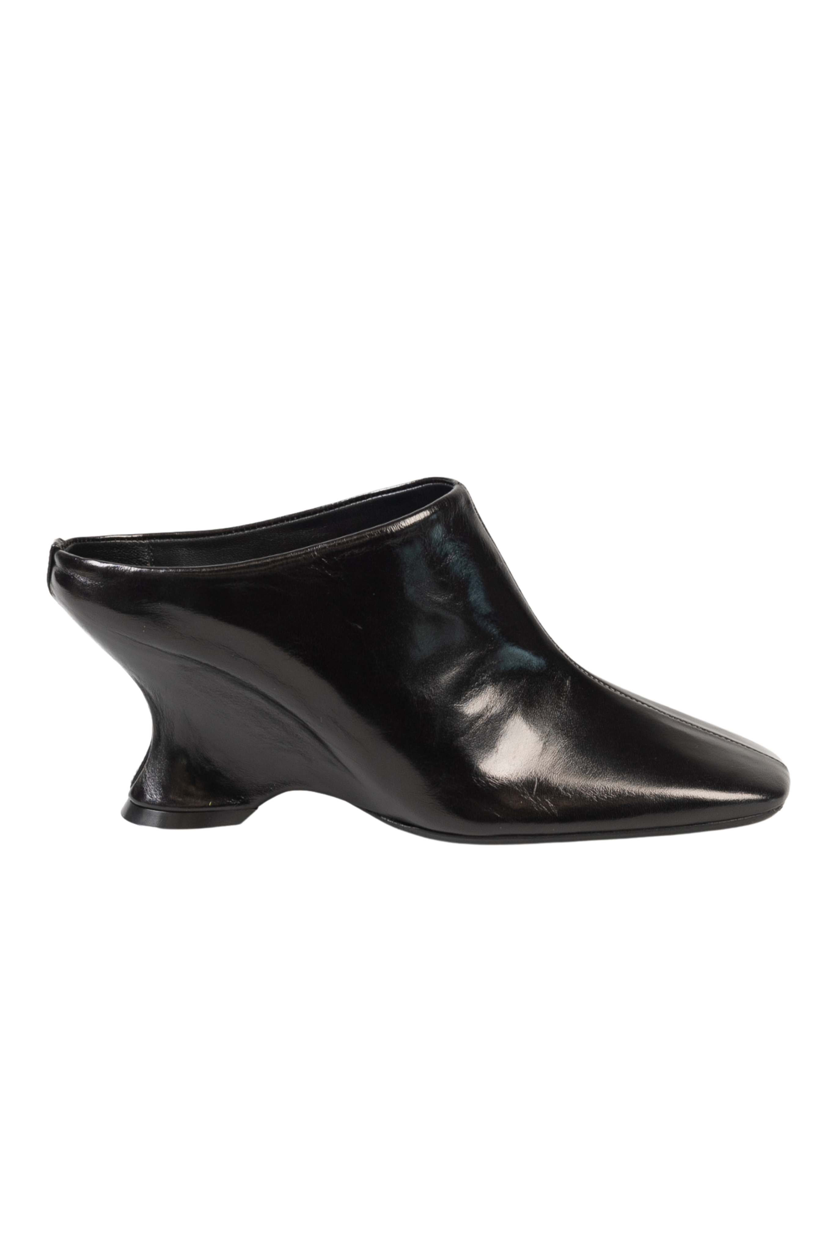 DRIES VAN NOTEN Glove Wedge Leather Mules