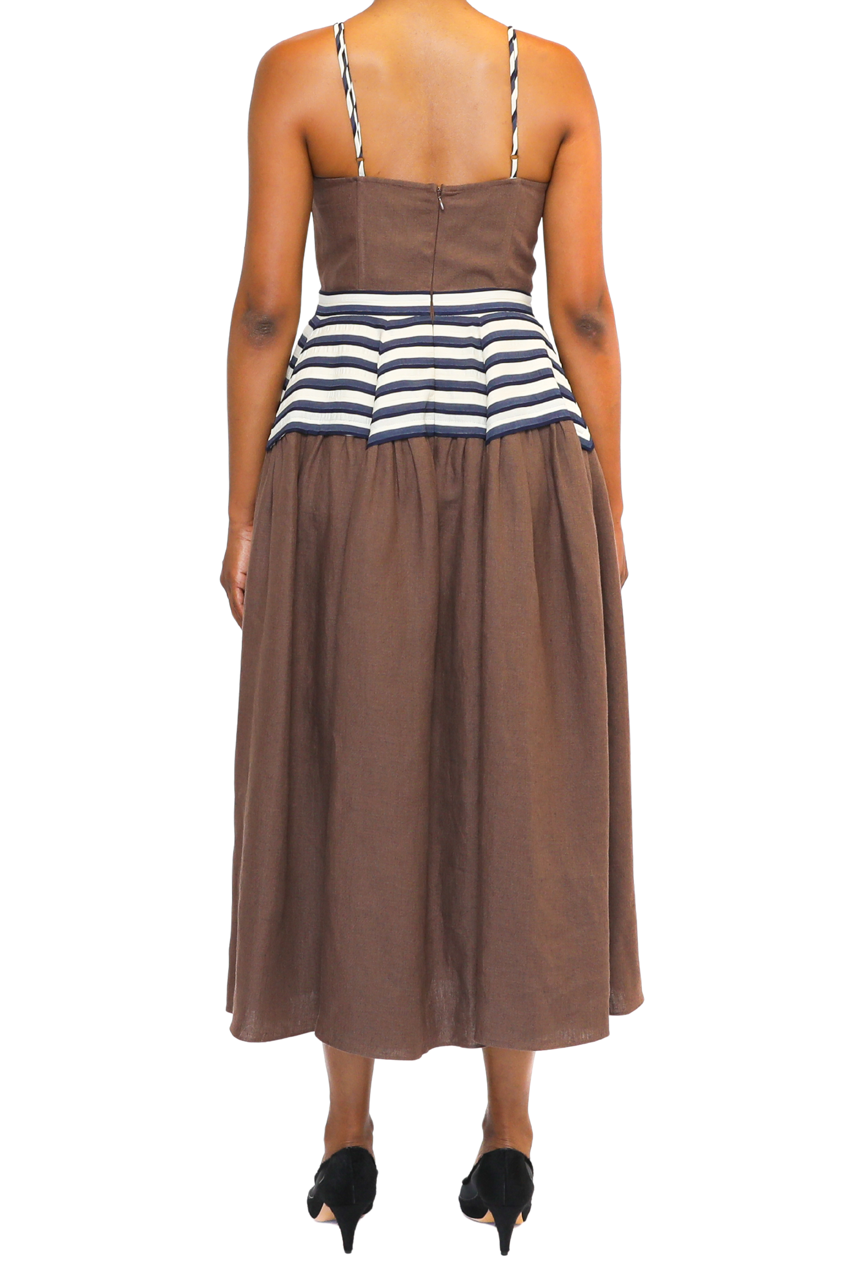 Golden Afternoon Chevron Dress