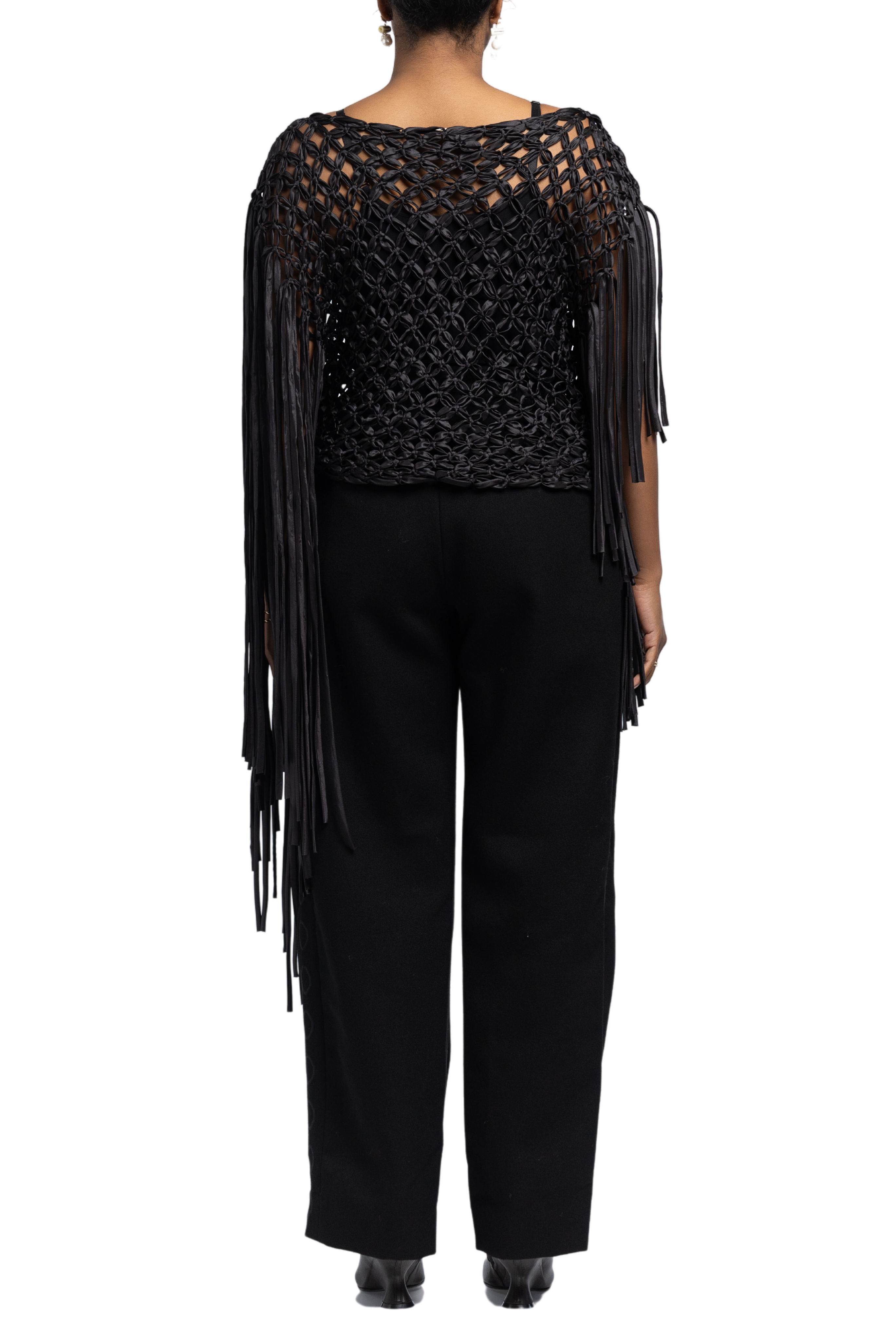 DIOTIMA Cascade Macrame Frill Top