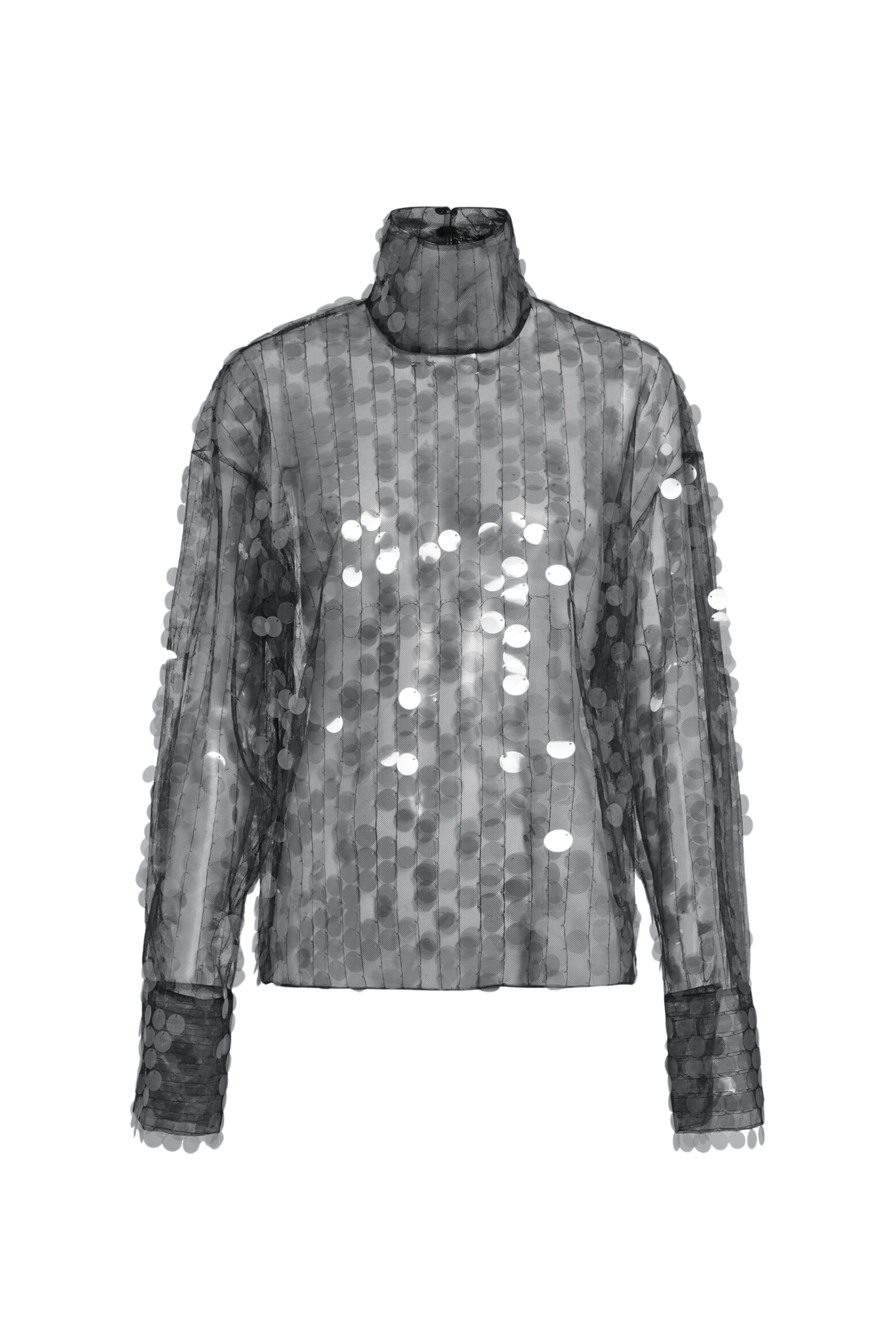 Ollal Sheer Sequin Top