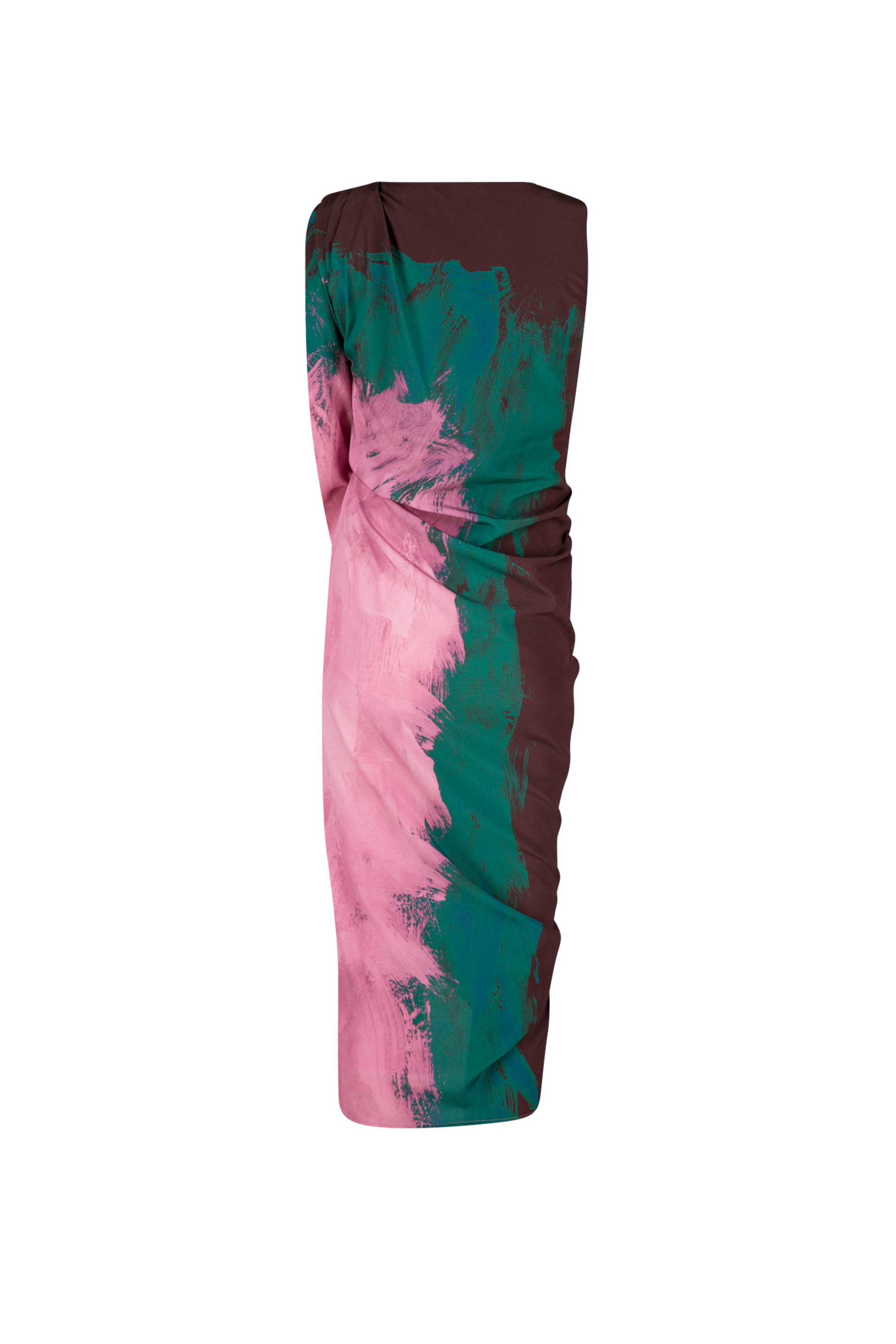 DRIES VAN NOTEN Dinam Brushstroke Print Dress