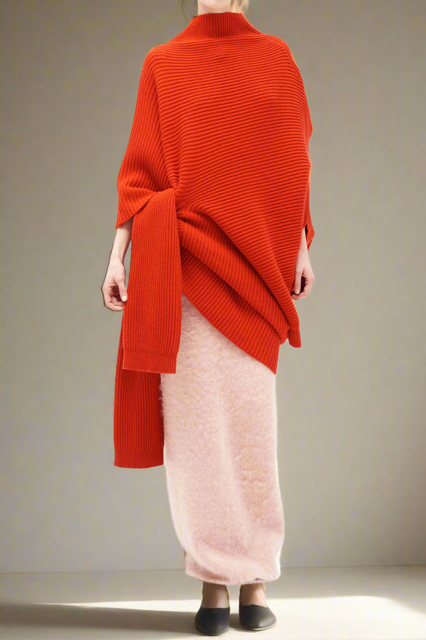 ZANKOV Pink Delphine Quartz Knit Skirt  