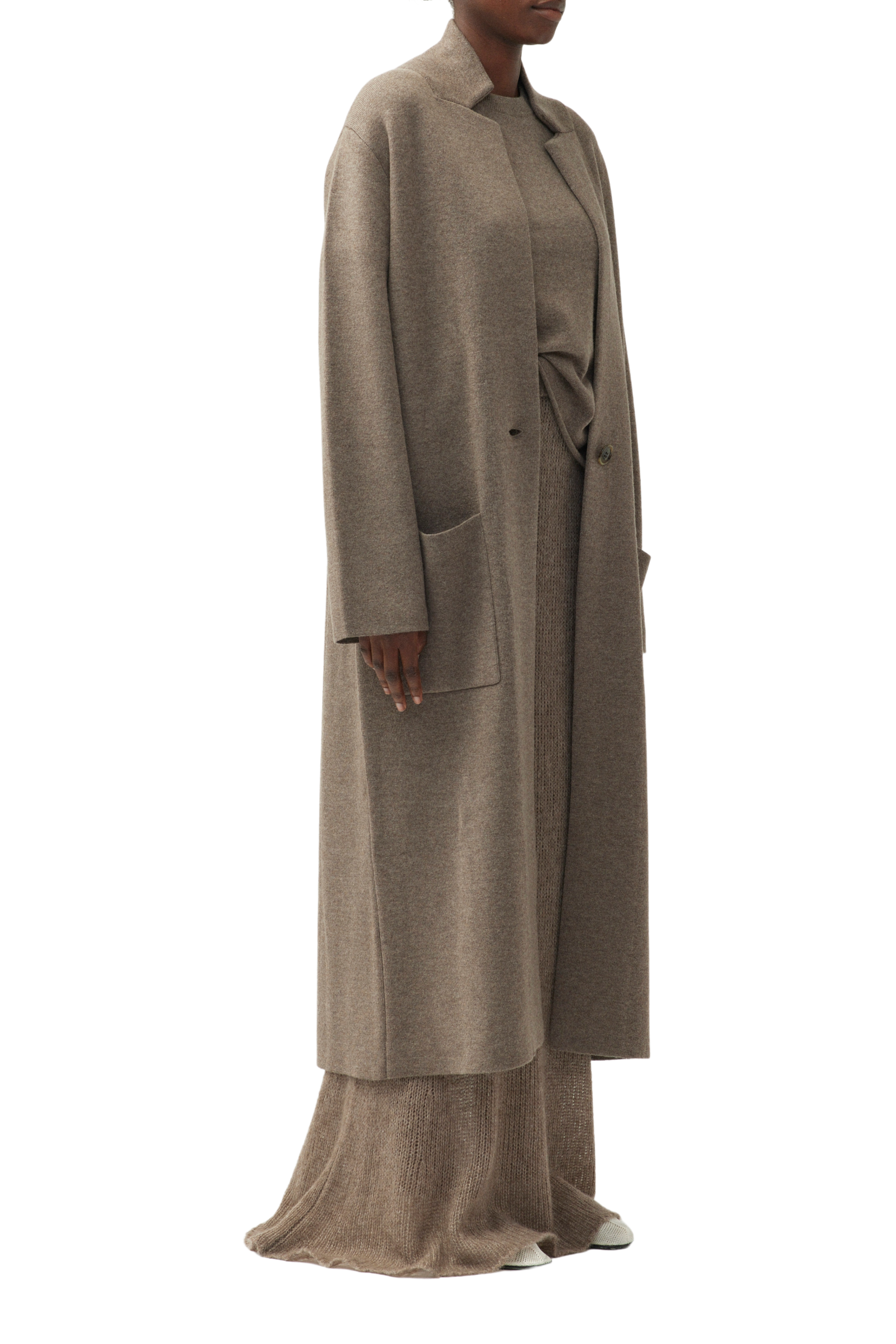 Amie Brown Cashmere Coat