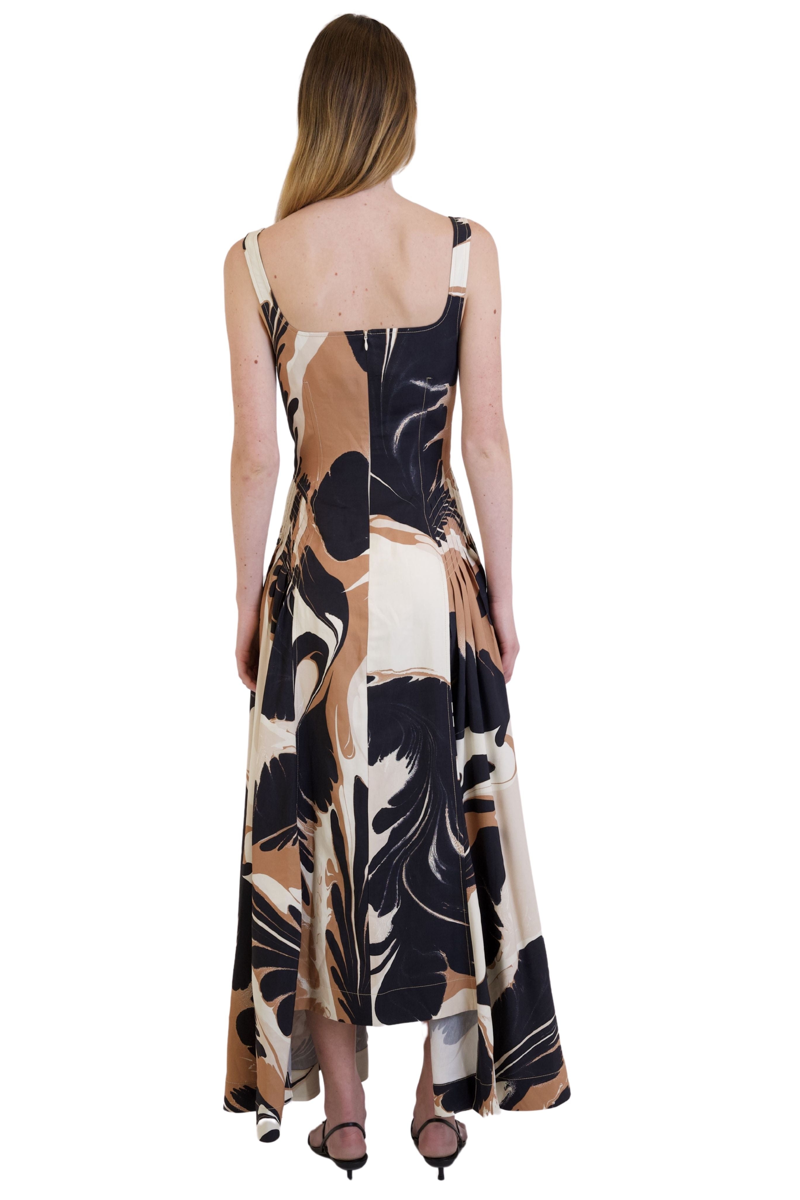 SIMKHAI Paola Printed Midi Dress