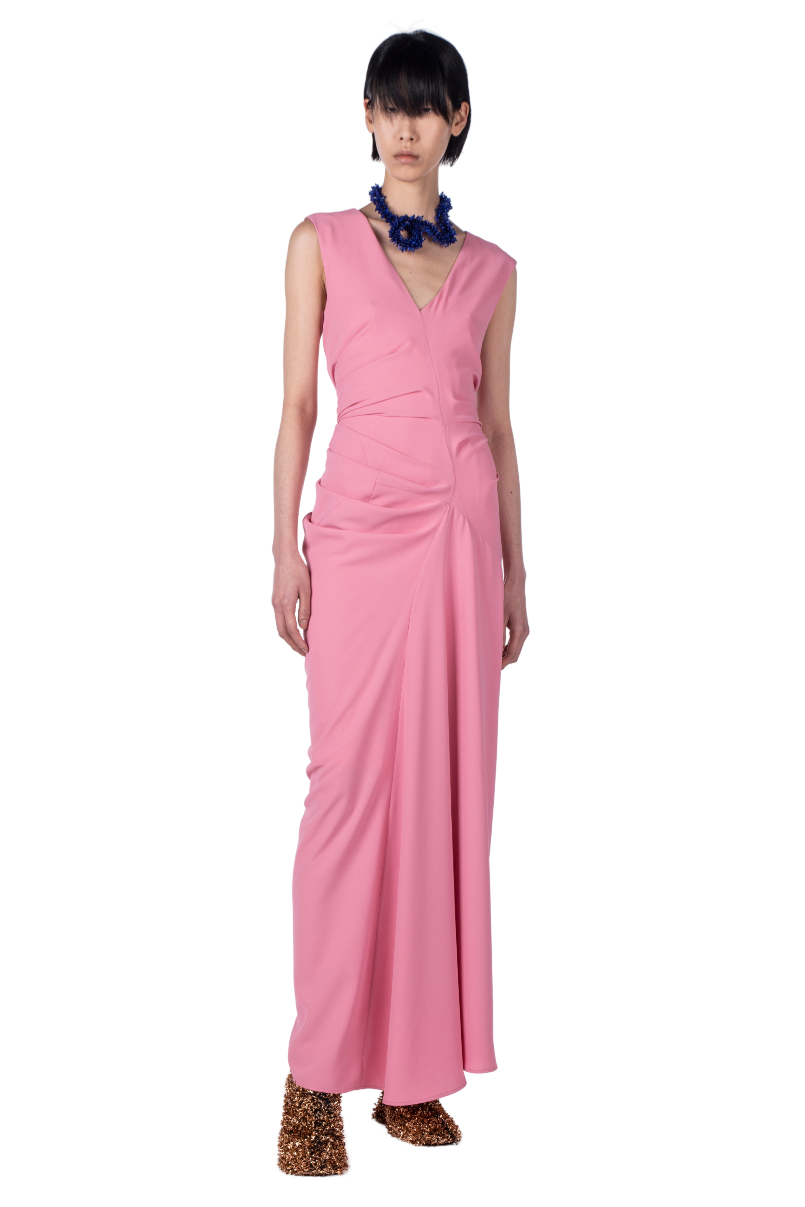 DRIES VAN NOTEN Daring Draped Maxi Dress