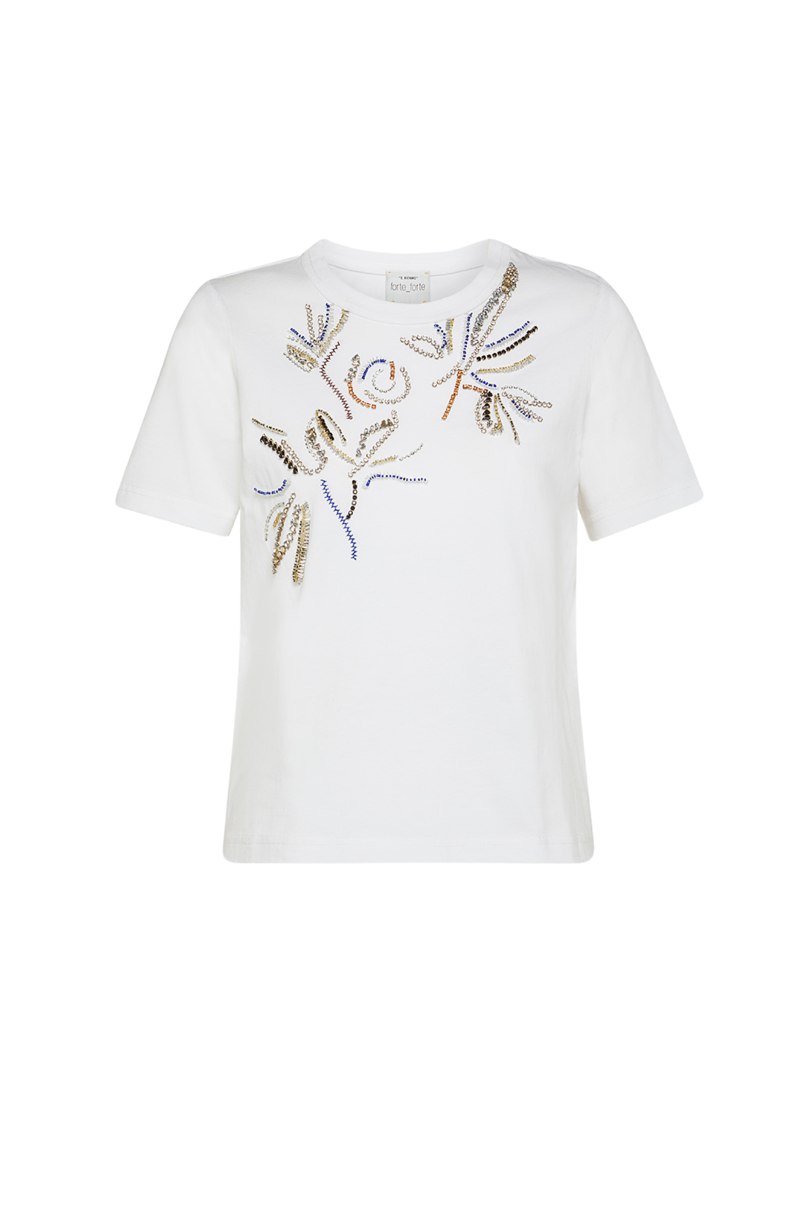 FORTE FORTE Embellished Jersey Tee