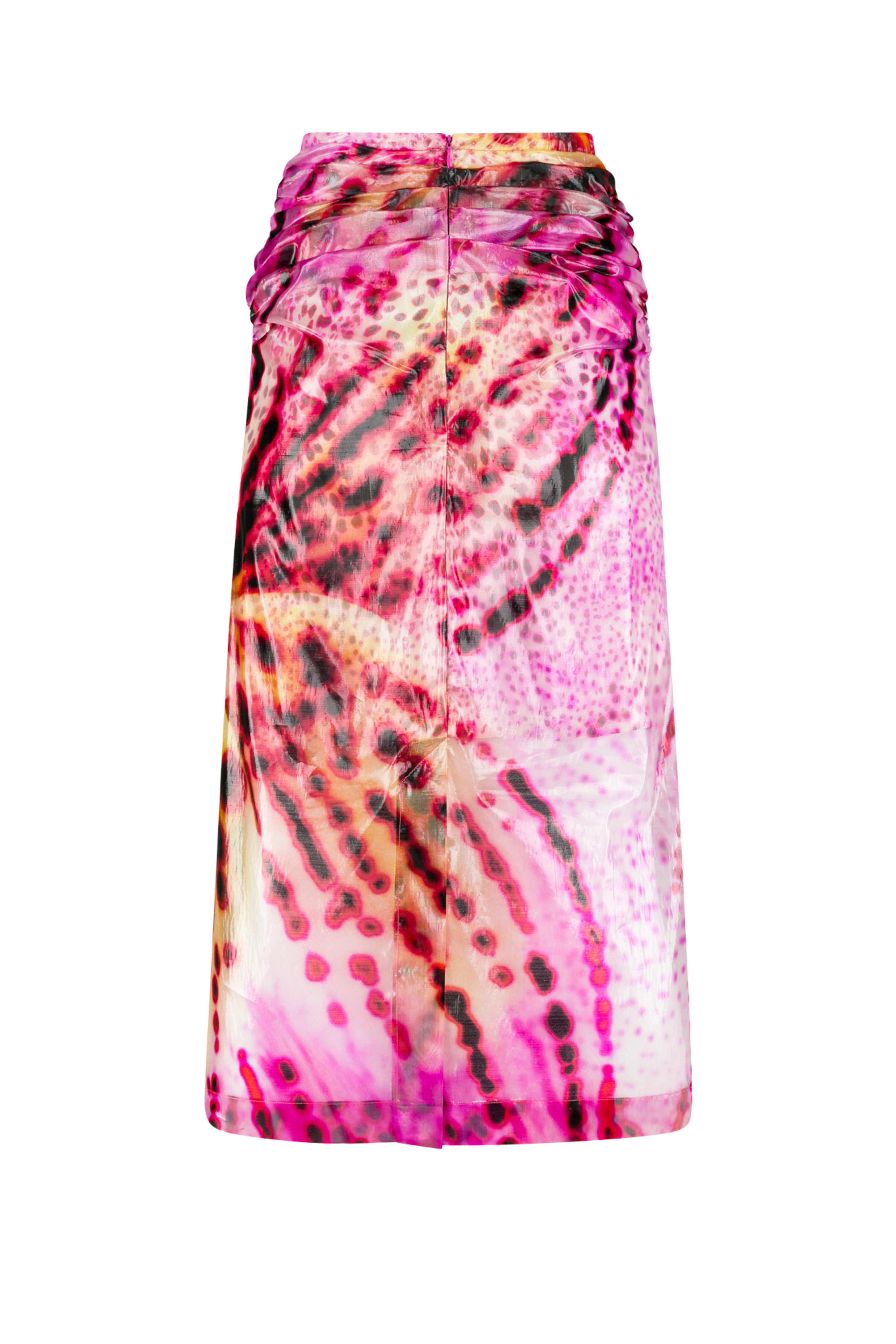 DRIES VAN NOTEN Sami Transparent Print Skirt