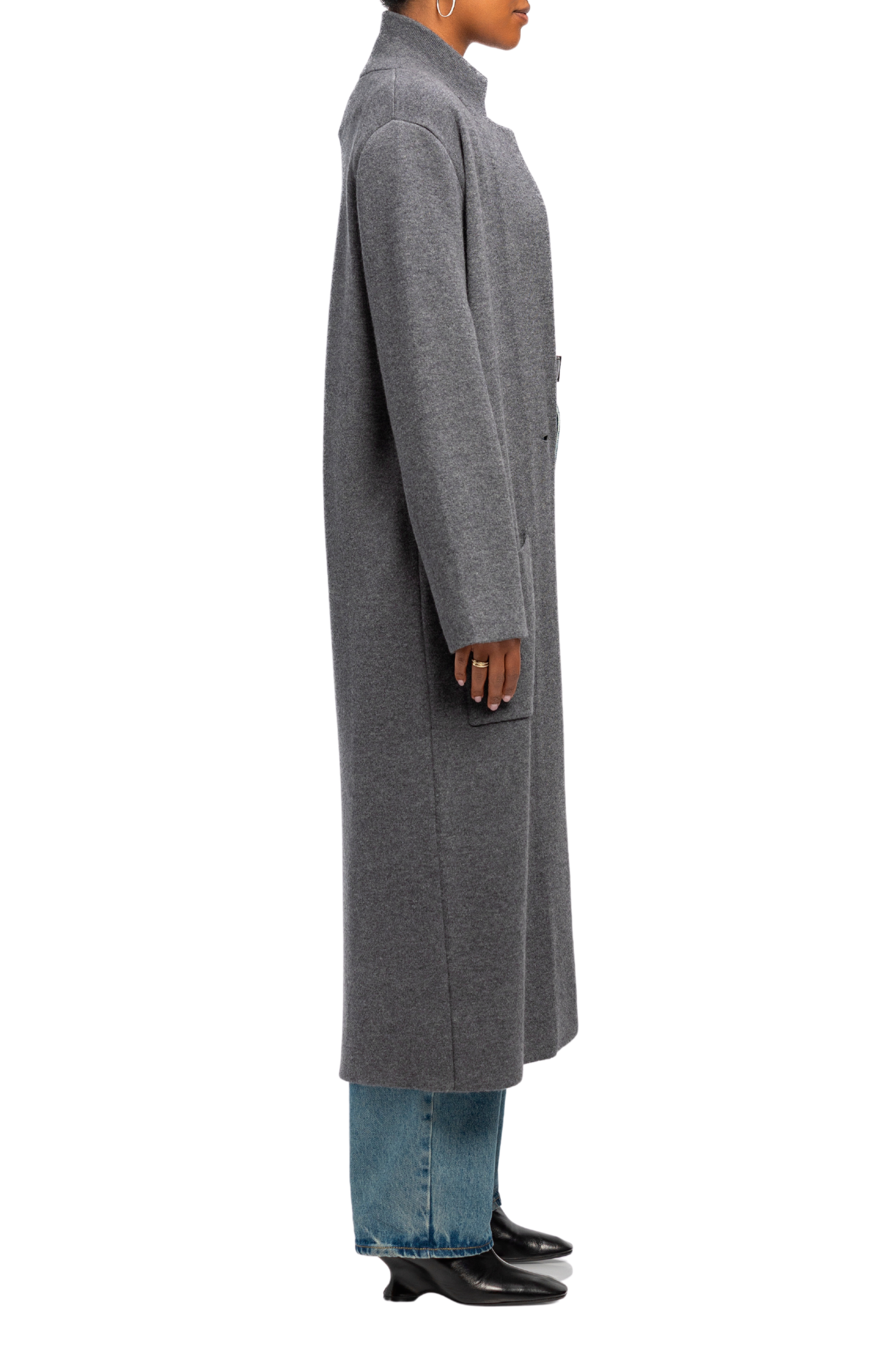 Amie Graphite Cashmere Coat