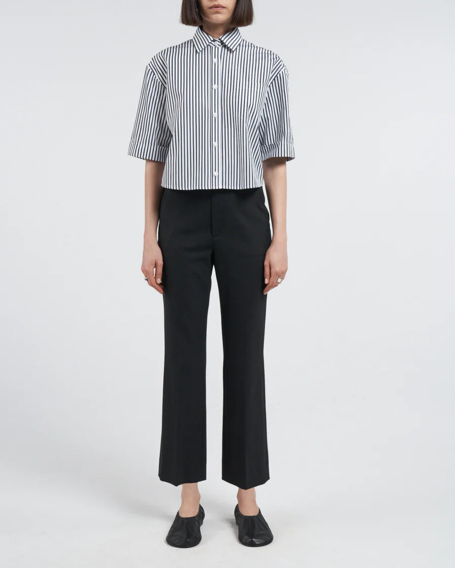 High Waisted Crop Trouser