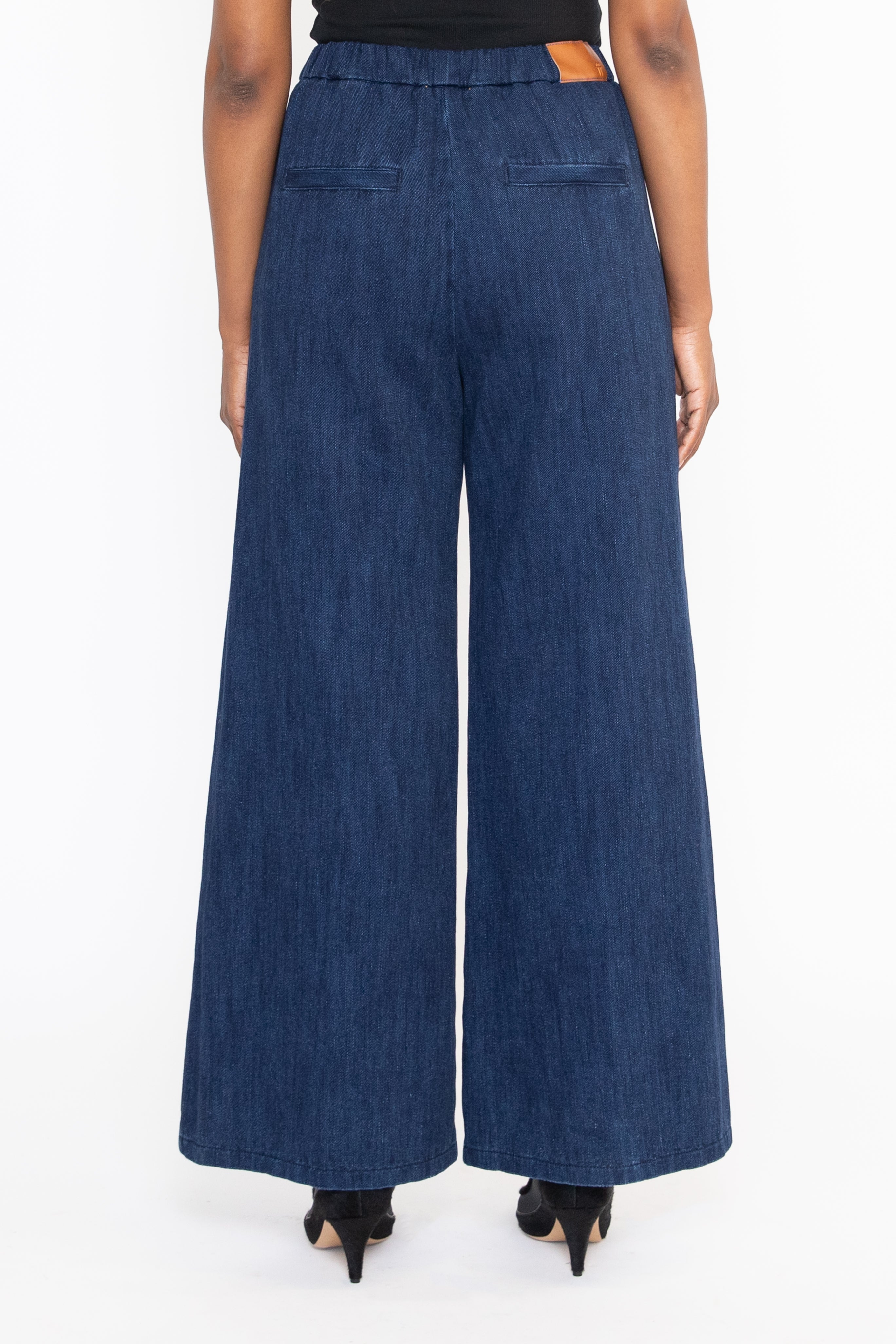 Denim Palazzo Pants