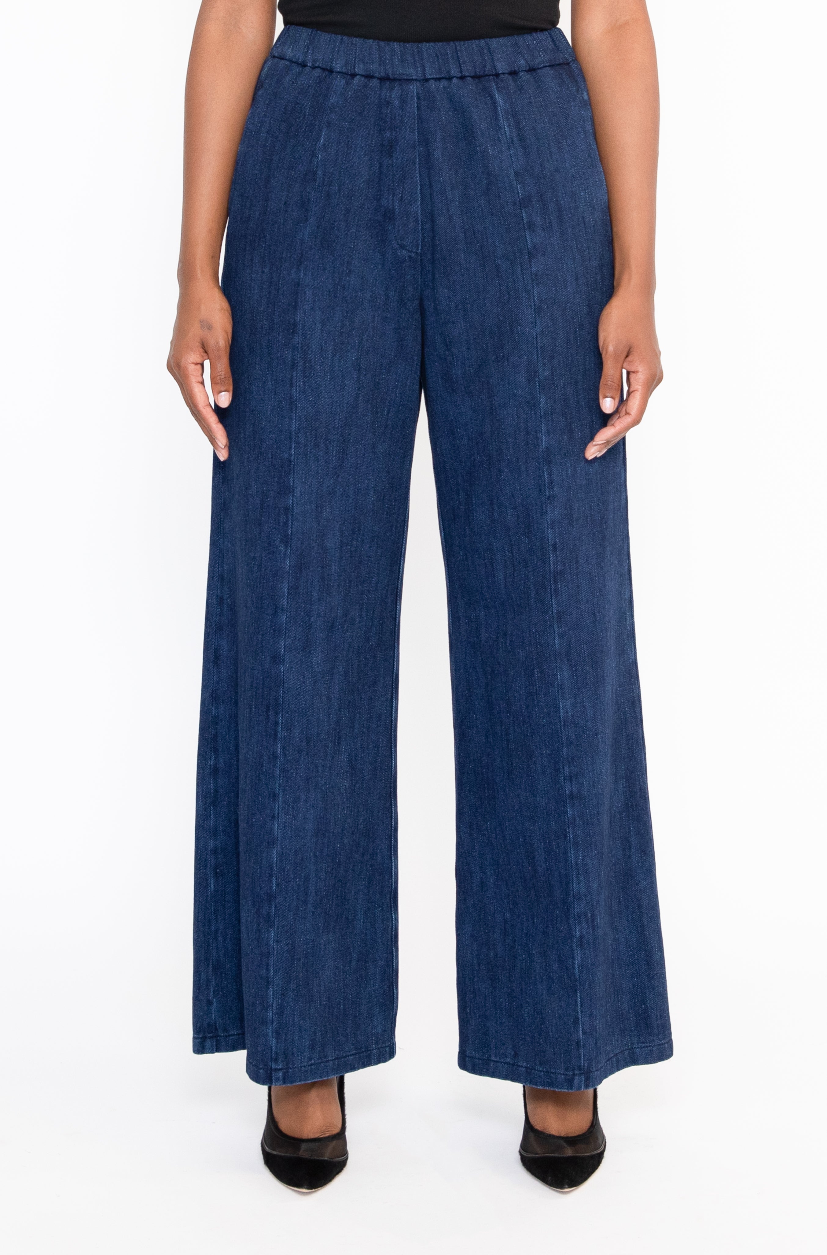 Denim Palazzo Pants