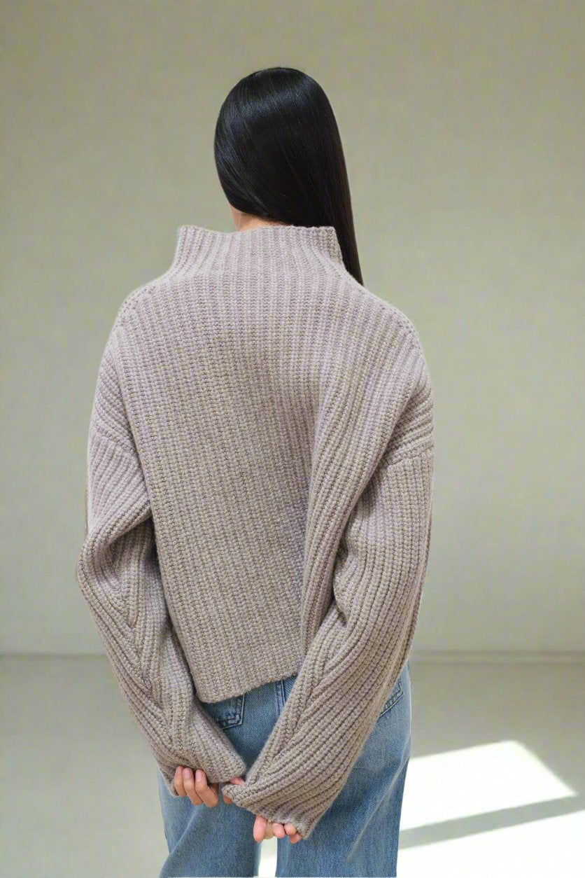 Isabella Merino Wool Turtleneck Sweater