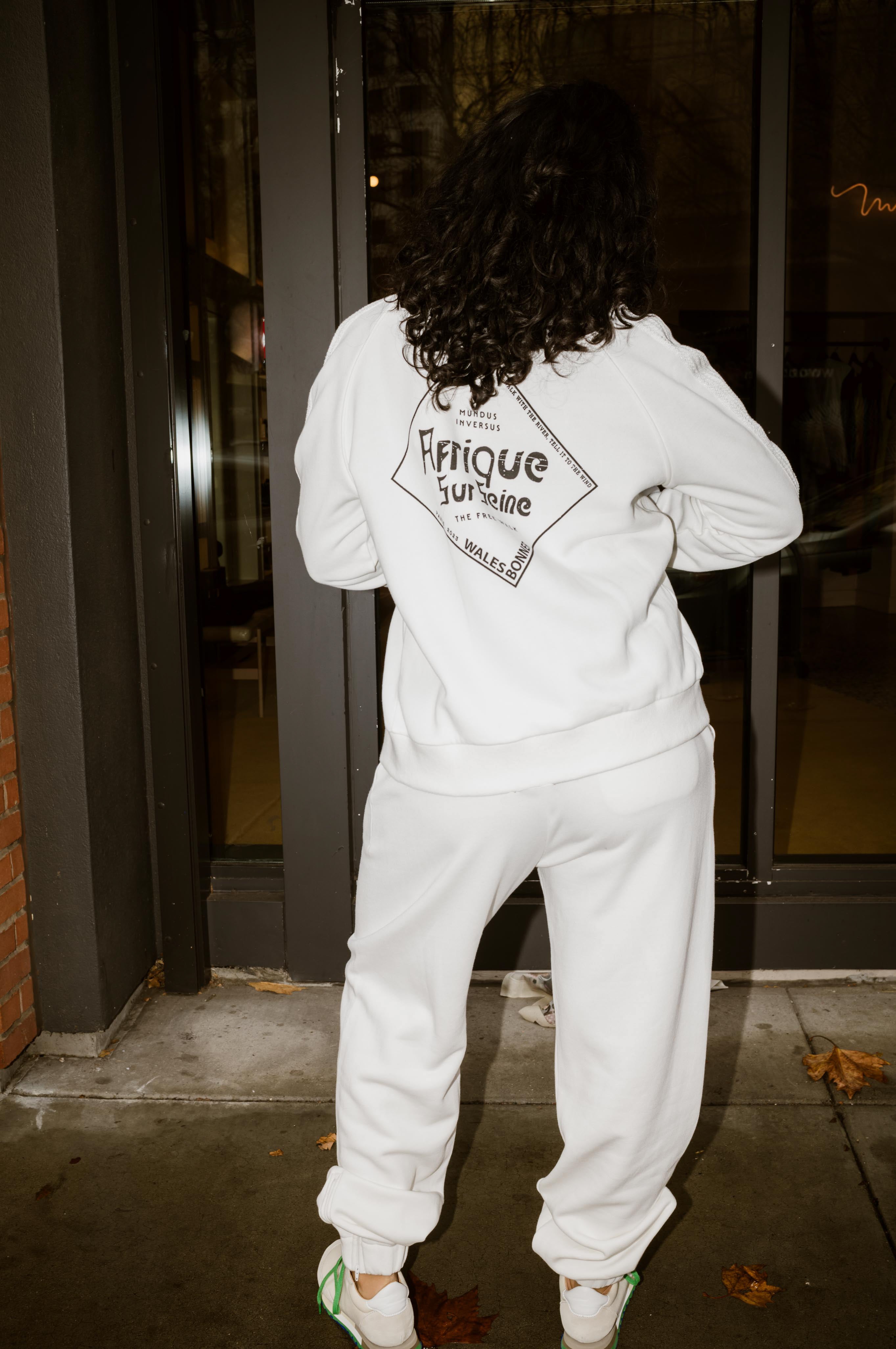 Wander Track Top in Ivory