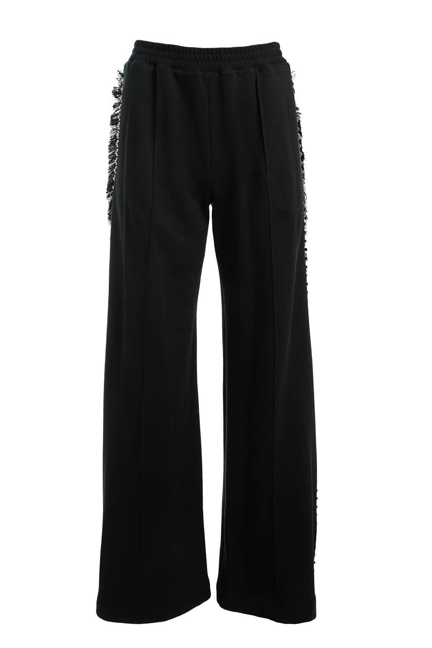 AREA Crystal Trim Wide-Leg Track PantsAREA Crystal Trim Wide-Leg Track Pants