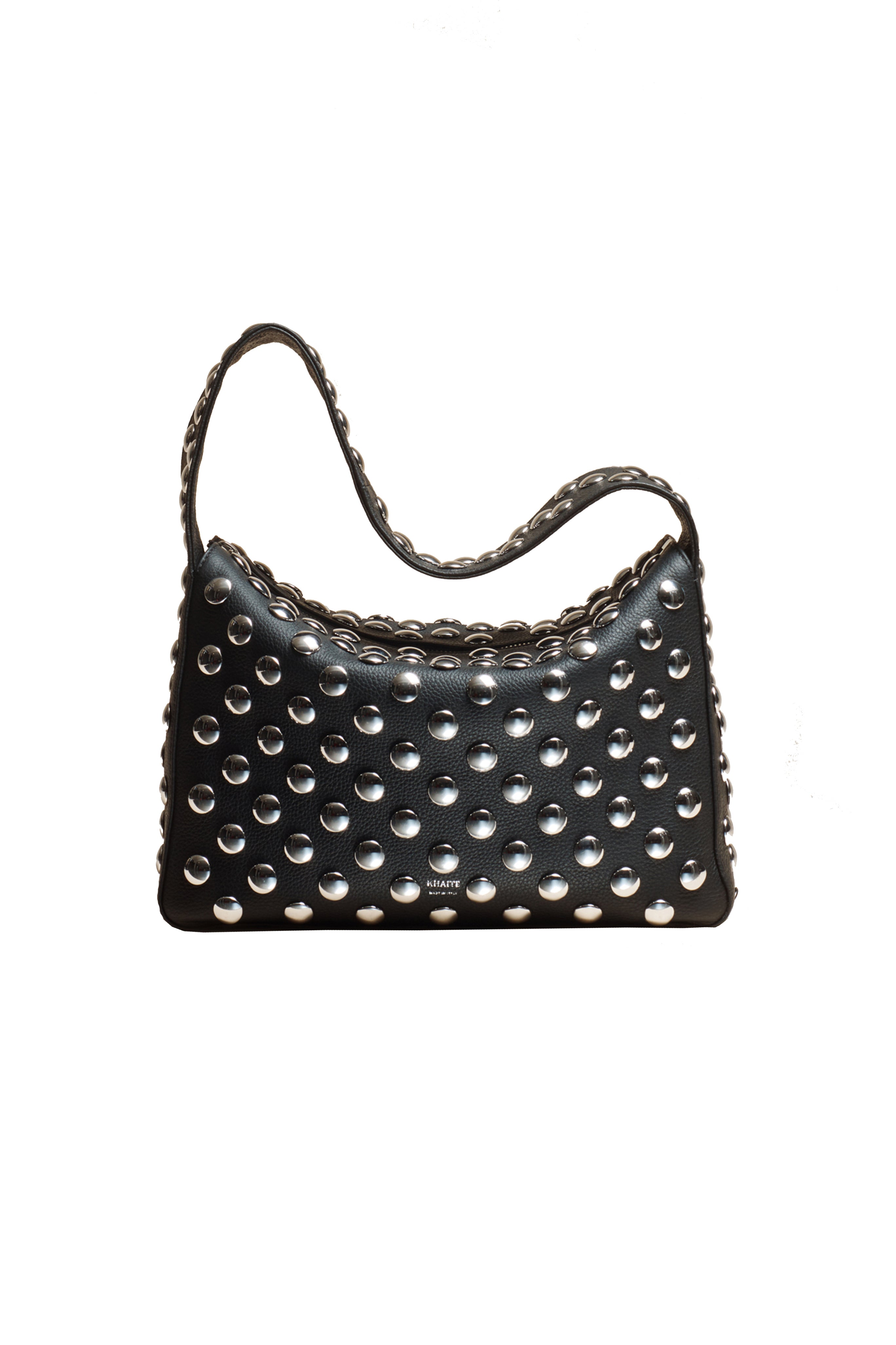 KHAITE Elena Black Studded Bag