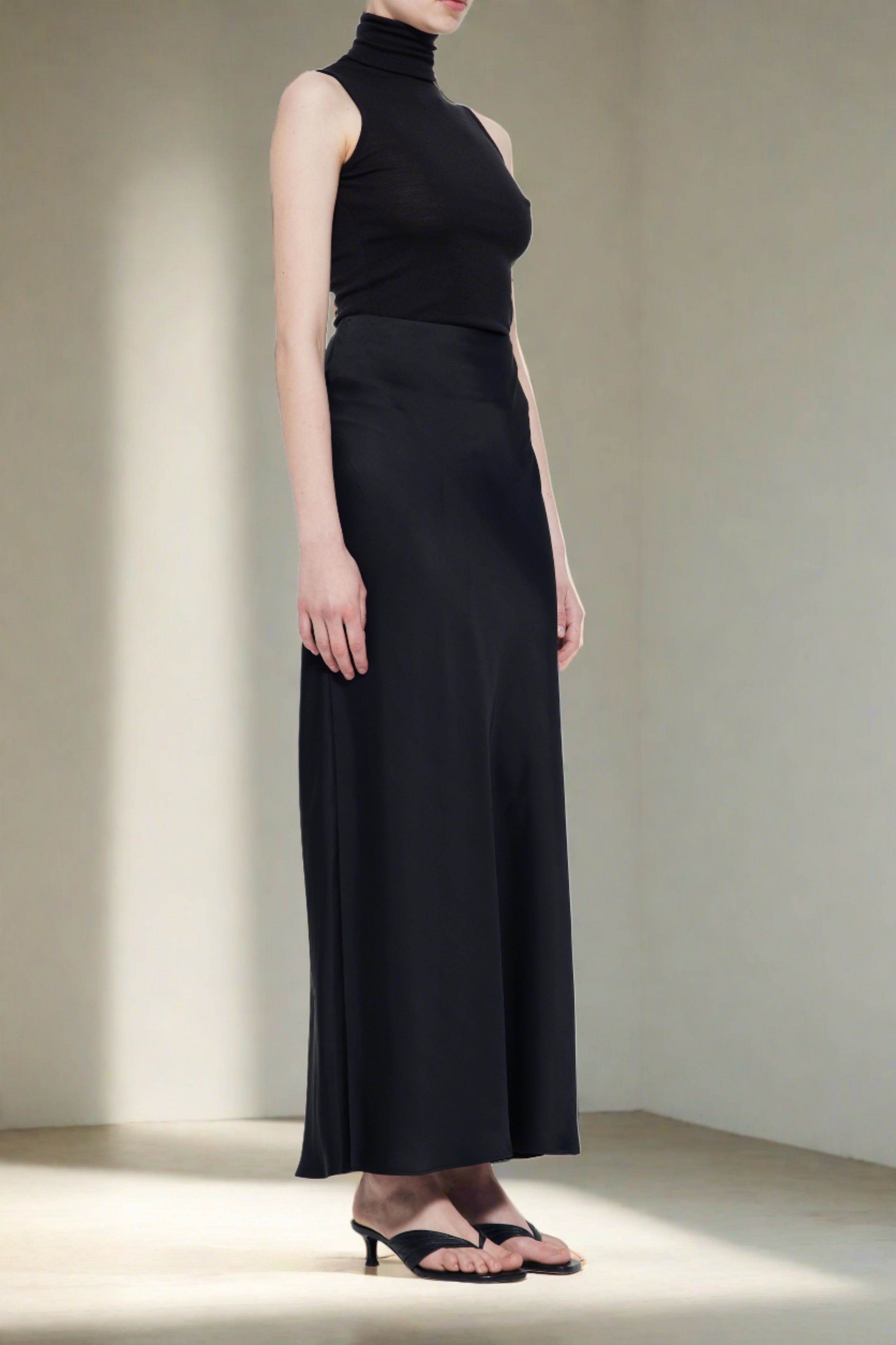 ROHE Long Satin Skirt