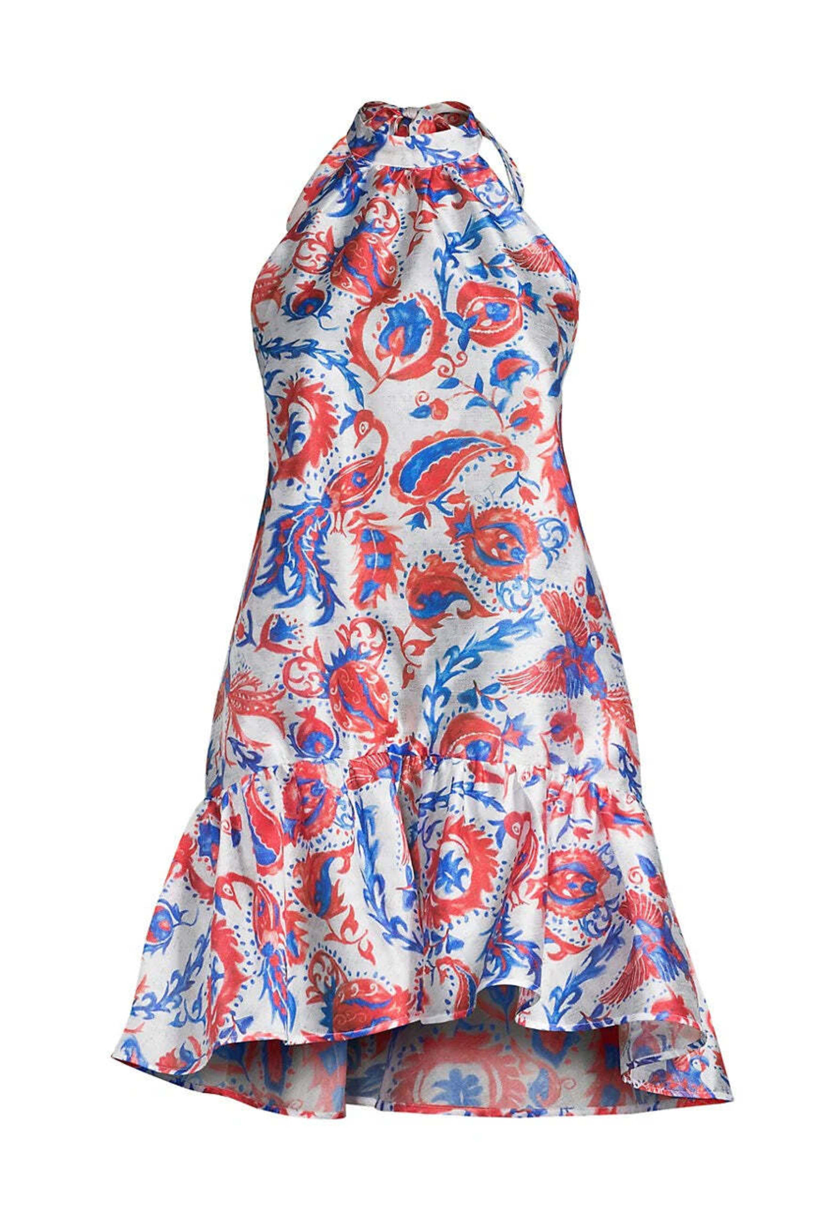 Paisley Halter Mini Dress