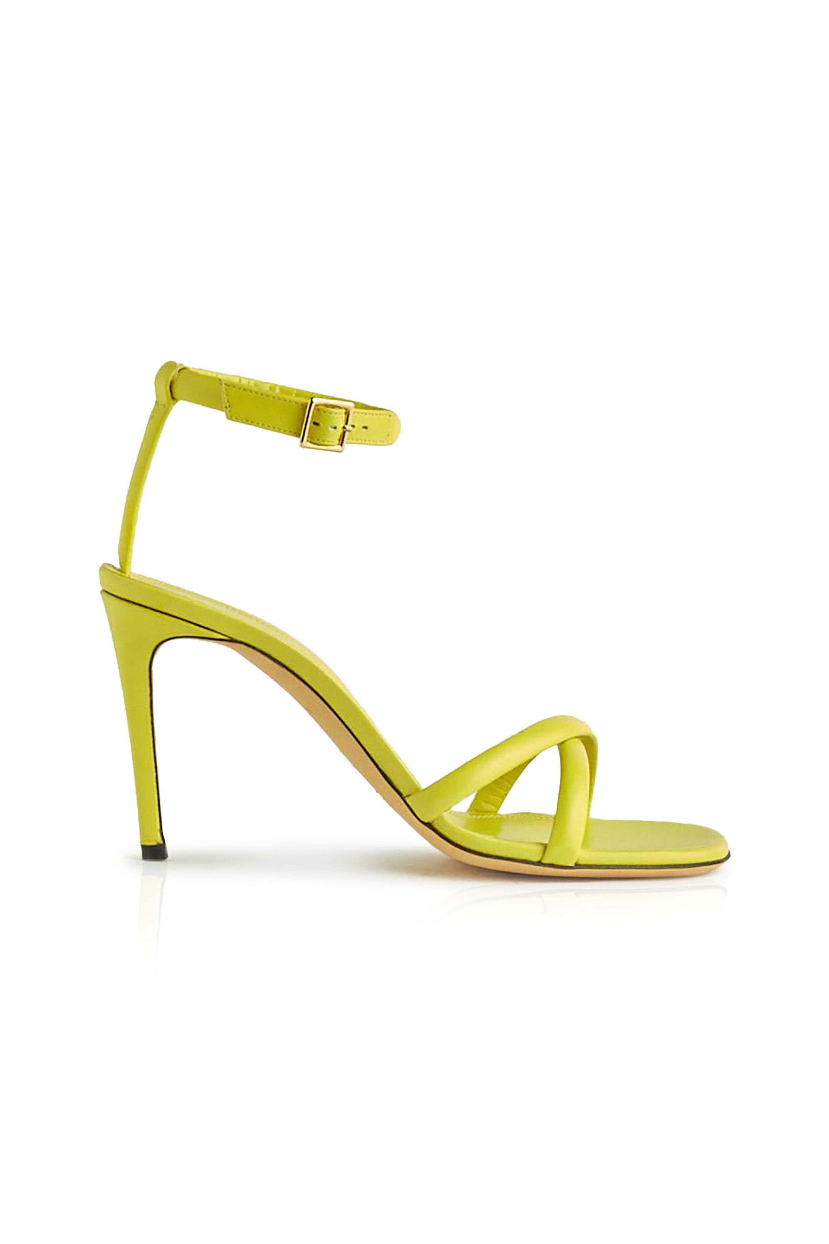 Signature Leather Sandals in Apple Green