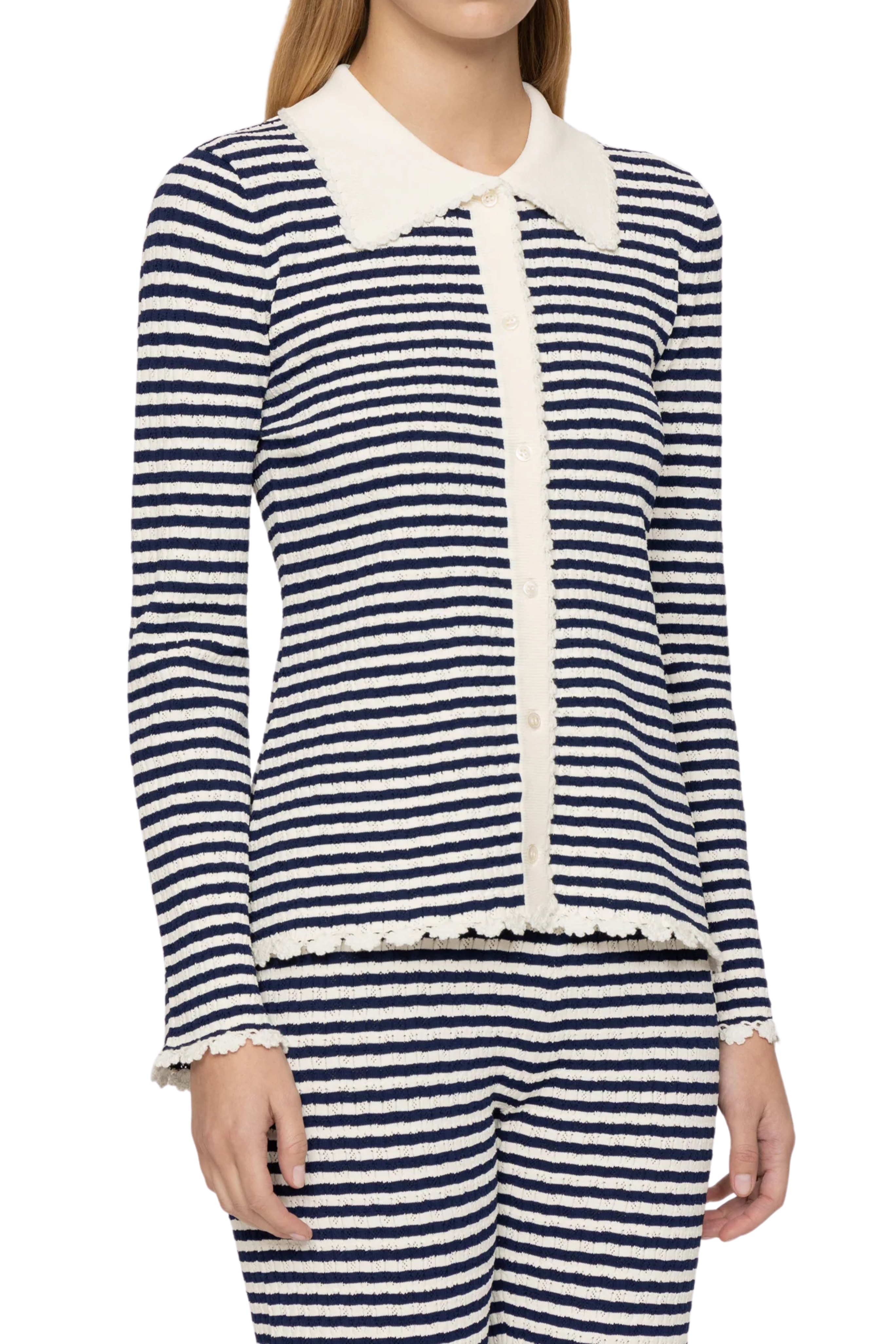 Addy Striped Knit Cardigan