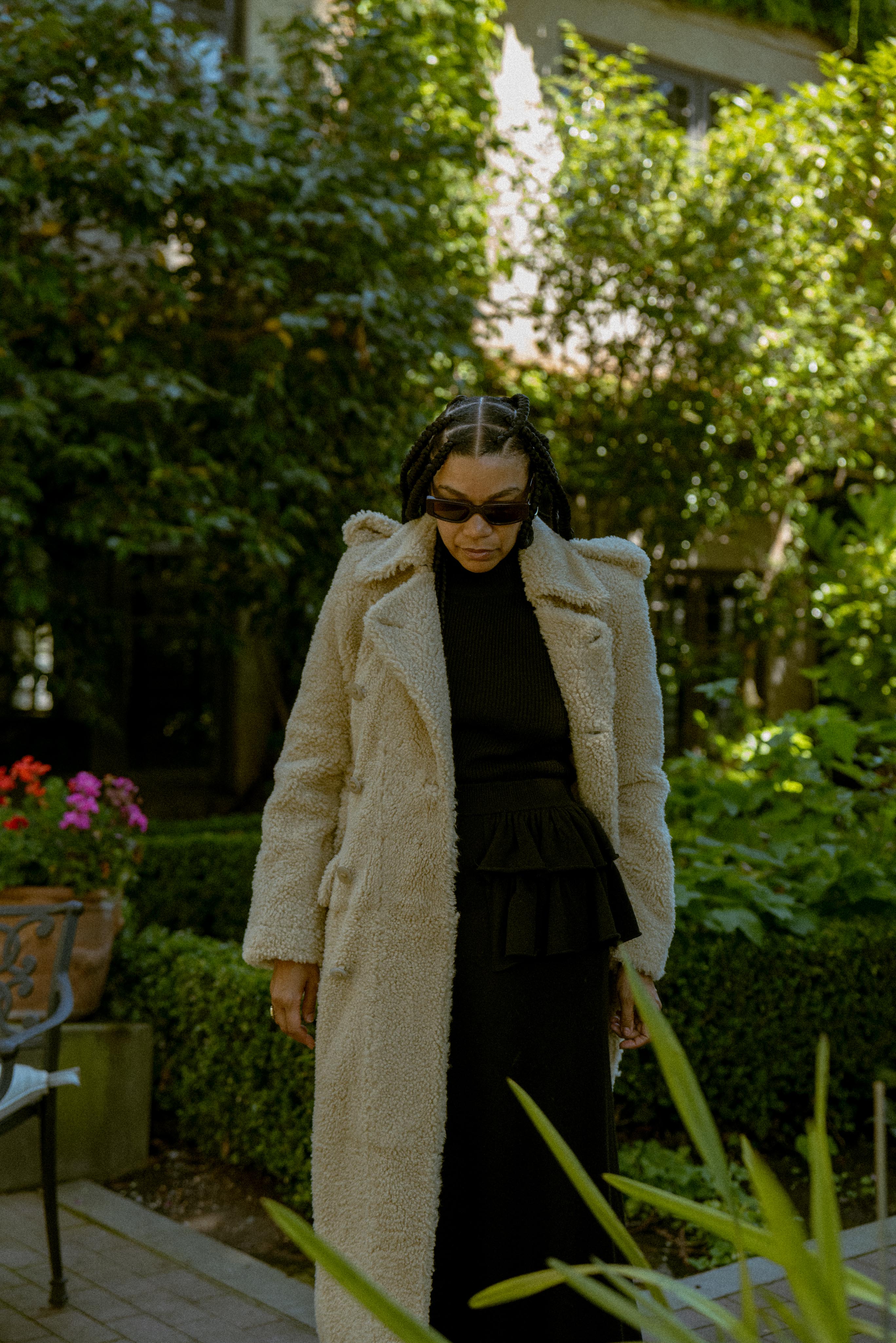 PETAR PETROV Shearling Trench Coat