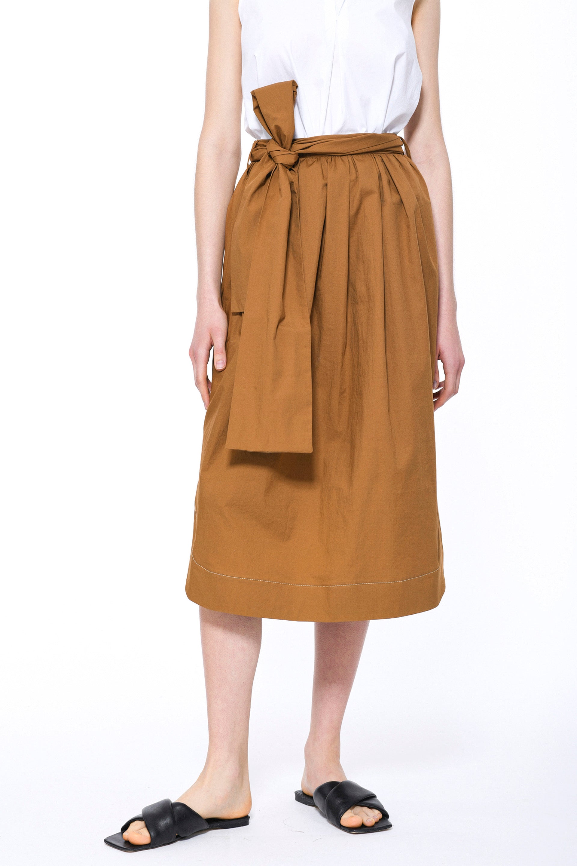 ODEEH Cotton Poplin Skirt