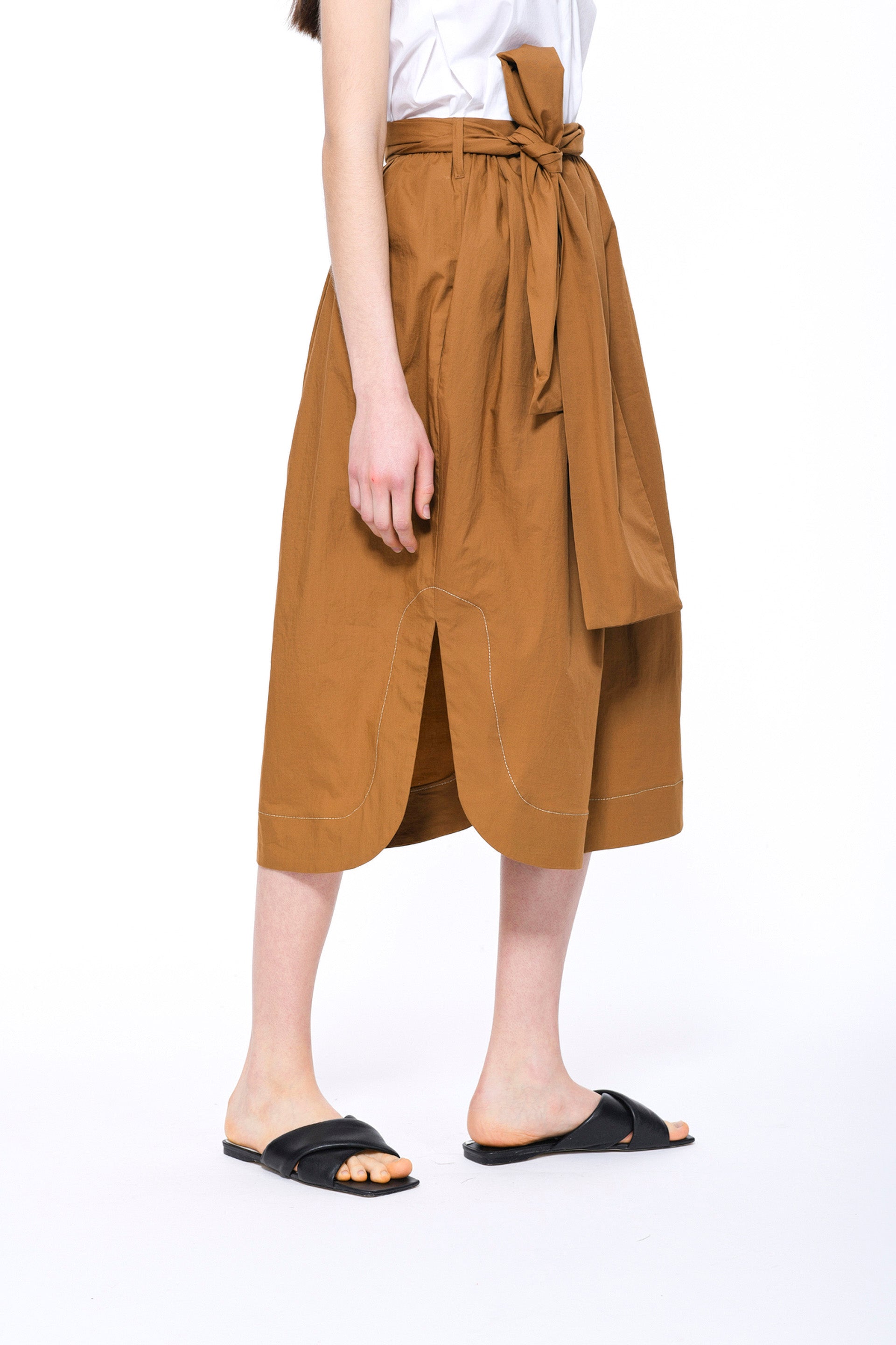 ODEEH Cotton Poplin Skirt