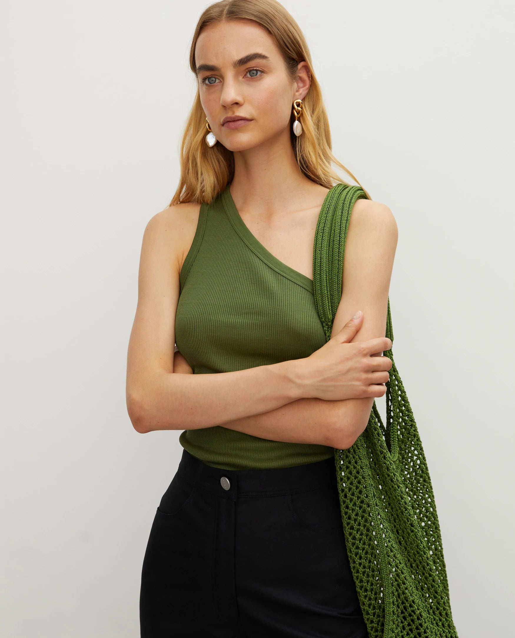 ROHE Ana One Shoulder Knit Top